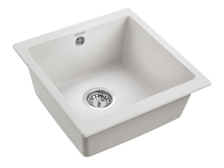 Мойка кварцевая BRILON, PM104546-WH, белый, 445х460, подст. мон. Paulmark