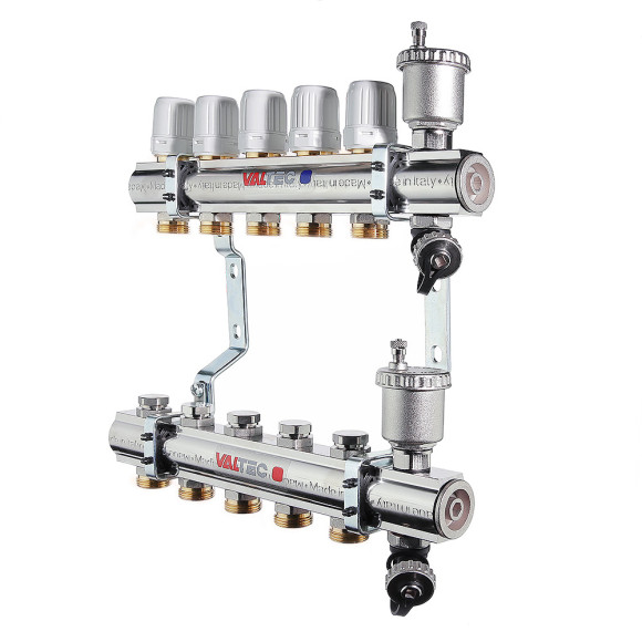 Коллекторная группа VALTEC 1" х 8вых ЕК (отопл)