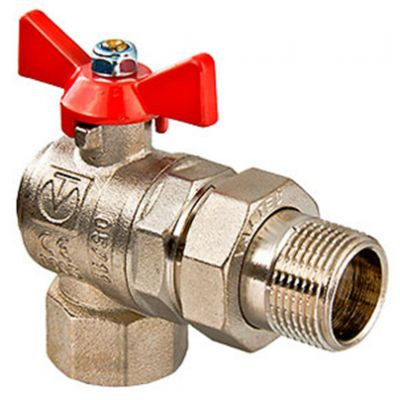 Кран шаровый VALTEC BASЕ VT.228.N.05 угловой Американка 3/4"