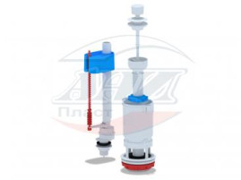 WC4550 Набор АНИ с нижней подводкой 1/2", с пласт. штуцером белая ручка шток, эконом