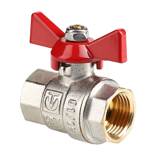 Кран шаровой VALTEC BASЕ 1/2" г/г бабочка