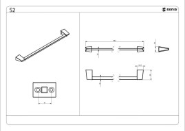 Полотенцедержатель 50 см Sonia 156108
