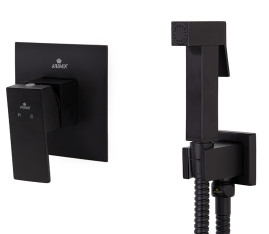 Смеситель KAISER 34377-2 Sonat для биде, скрытого монтажа, чёрный матовый