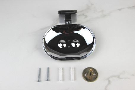 Мыльница Rainbowl CUBE большая хром к стене (2733)