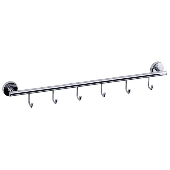 Полотенцедержатель Rainbowl LONG трубчатый на 6 крючков (2231-6)