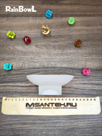 Мыльница Rainbowl FORA "Квадратная" стекло (119-216)