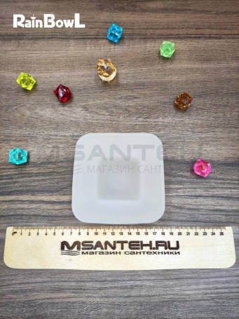 Мыльница Rainbowl FORA "Квадратная" стекло (119-216)