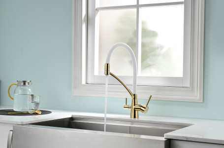 Смеситель для кухни с краном для питьевой воды PAULMARK Siegen 213111-GW