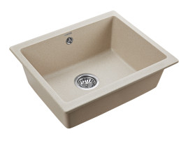 Мойка кварцевая GERA, PM205546-BE, бежевый, 555х460, подст. мон. Paulmark