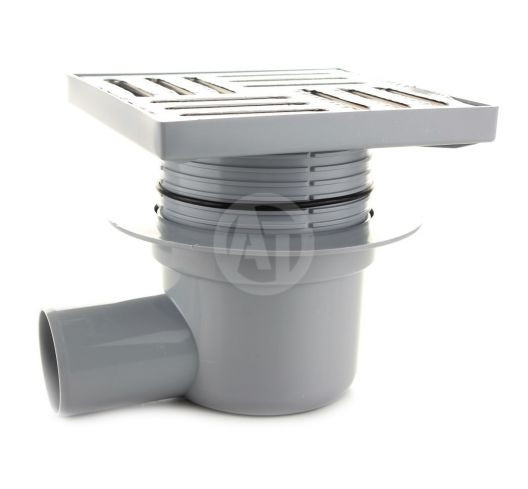 Трап АНИ Пласт TA5612 O50 косой, решетка нерж. сталь 15х15, регулируемый