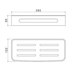Полка для душевой кабины SCHEIN хром (9327CH)