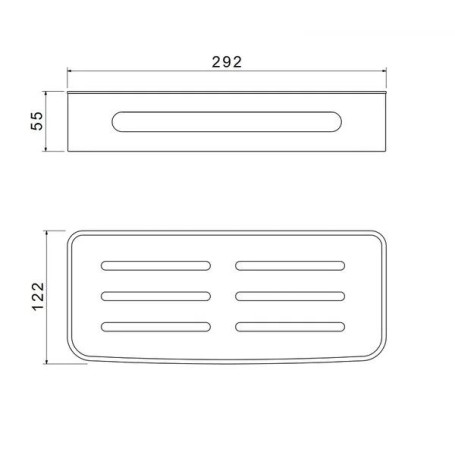 Полка для душевой кабины SCHEIN хром (9327CH)