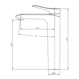 Смеситель KAISER 74111 Sena для раковины 