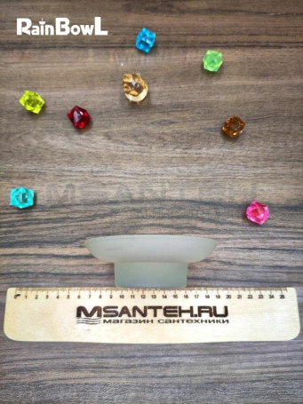 Мыльница Rainbowl FORA "Круглая" стекло (119-213)