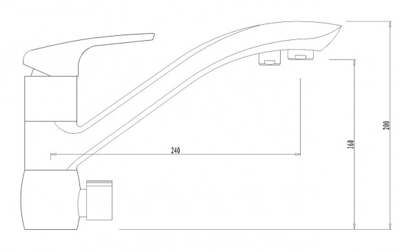 Смеситель KAISER 39066-7 Venus для кухни с краном для питьевой воды Смеситель KAISER 39066-7 Venus для кухни с краном для питьевой воды