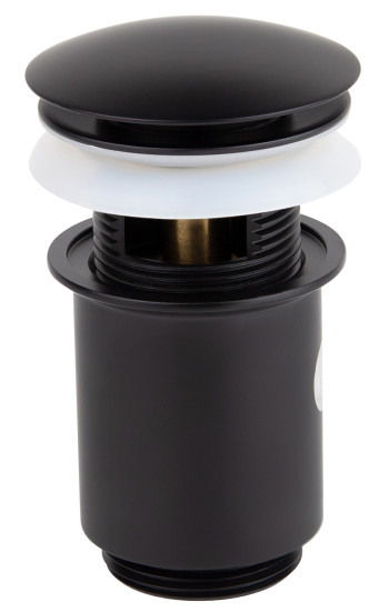 Донный клапан KAISER 8011-9 (8011Bl) автомат, чёрный