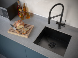 Мойка WESER, PM804844-GM, вороненая сталь, PVD, 480х440мм, Paulmark