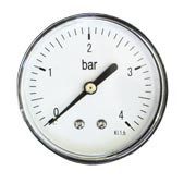 Манометр 1/4 на 10 бар (гориз.) тыльное WM
