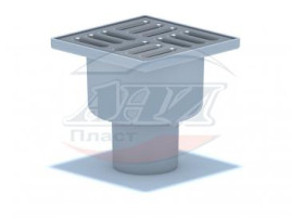 Трап АНИ Пласт TQ5202 O50 верт. вып., н/р. решетка нерж. сталь 10х10, сухой