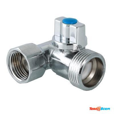 Кран шаровый VALTEC VT.256.N.04 трёхпроходной 1/2"х3/4"х1/2" для бытовой техники