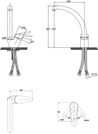 Смеситель KAISER 55244-8 County для кухни 