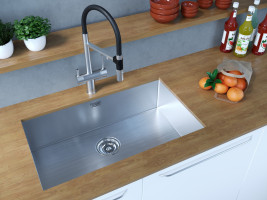 Мойка KOHER, PM807444-BS, брашированная нерж. сталь, 740х440мм, Paulmark