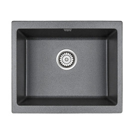 Мойка кварцевая GERA, PM205546-DG, графит, 555х460, подст. мон. Paulmark