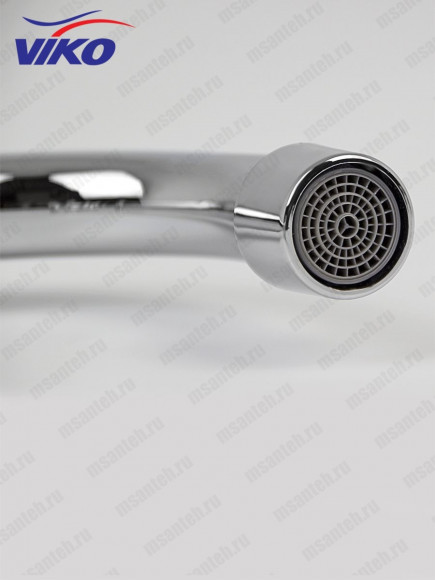 Смеситель VIKO V-1113 для кухни, маховики крест керамика, с гайкой