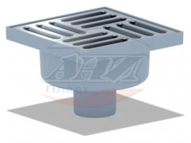 Трап АНИ Пласт TQ5212 O50 верт. вып., н/р. решетка нерж/сталь 15х15, сухой