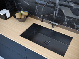 Мойка KOHER, PM807444-GM, вороненая сталь, 740х440мм, Paulmark
