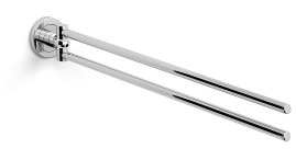 Полотенцедержатель Langberger хромированный к стене двойной поворотный 11008C