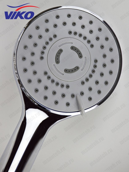 Смеситель VIKO V-1115 для ванны, излив 35см, маховики крест керамика, переключатель картриджный