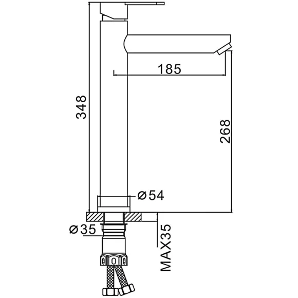 Смеситель Frap F10801-2 для кухни хром