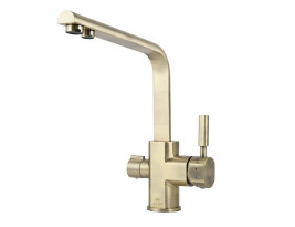 Смеситель KAISER 40144-3 Decor для кухни с краном для питьевой воды, бронза