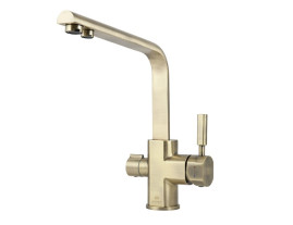Смеситель KAISER 40144-3 Decor для кухни с краном для питьевой воды, бронза