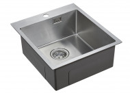 Мойка NECKAR, PM804551-BS, брашированная нерж. сталь, 450х510мм, Paulmark