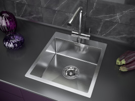 Мойка NECKAR, PM804551-BS, брашированная нерж. сталь, 450х510мм, Paulmark