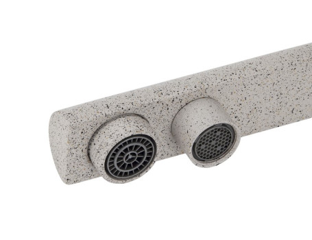 Смеситель KAISER 40144-4 Decor для кухни, с краном для питьевой воды, песочный мрамор