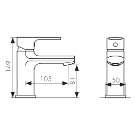 Смеситель KAISER 56011 Oval для раковины