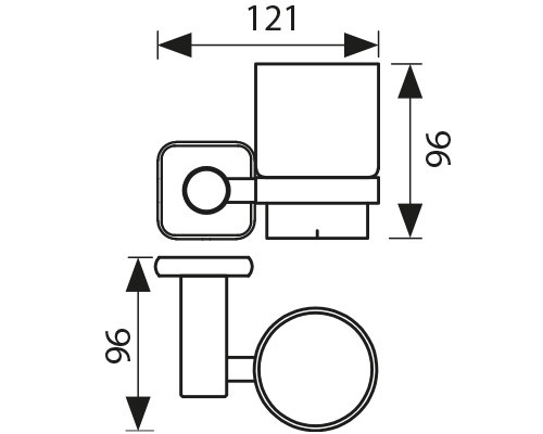 Держатель KAISER KH-1705 Vera стакана, к стене