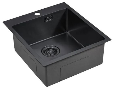 Мойка NECKAR, PM804551-GM, вороненая сталь, 450х510мм, Paulmark