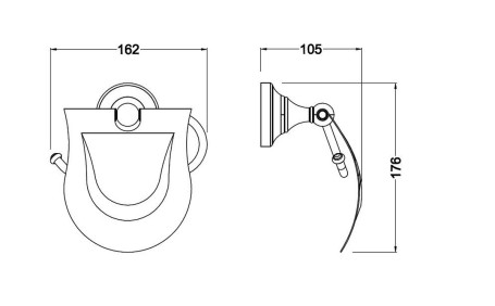 Бумагодержатель SCHEIN 7053026 с крышкой
