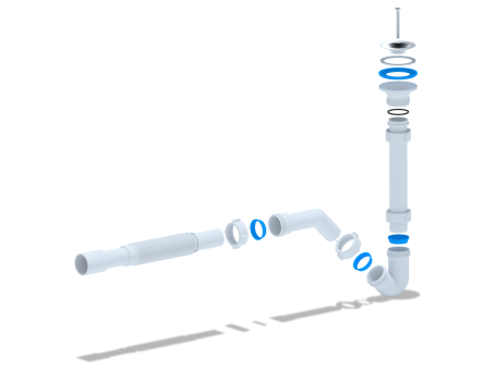 Сифон АНИ Пласт BD1015 для биде1-1/4" х 32 с трубой 32*32/40