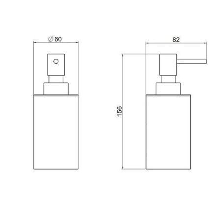 Диспенсер SCHEIN 9337MB для жидкого мыла настольный черный