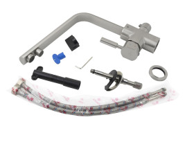 Смеситель KAISER 40144-5 Decor для кухни, с краном для питьевой воды, серебро