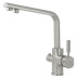 Смеситель KAISER 40144-5 Decor для кухни, с краном для питьевой воды, серебро
