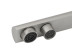 Смеситель KAISER 40144-5 Decor для кухни, с краном для питьевой воды, серебро
