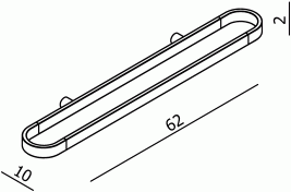 Полотенцедержатель Langberger Держатель аксессуаров и полотенца 60 см 25004A