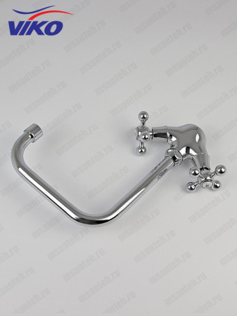 Смеситель VIKO V-1213 Ёлка для кухни, маховики крест керамика