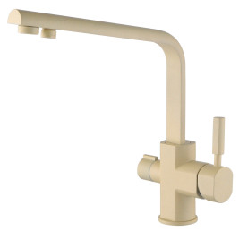 Смеситель KAISER 40144-6 Decor для кухни, с краном для питьевой воды, песочный